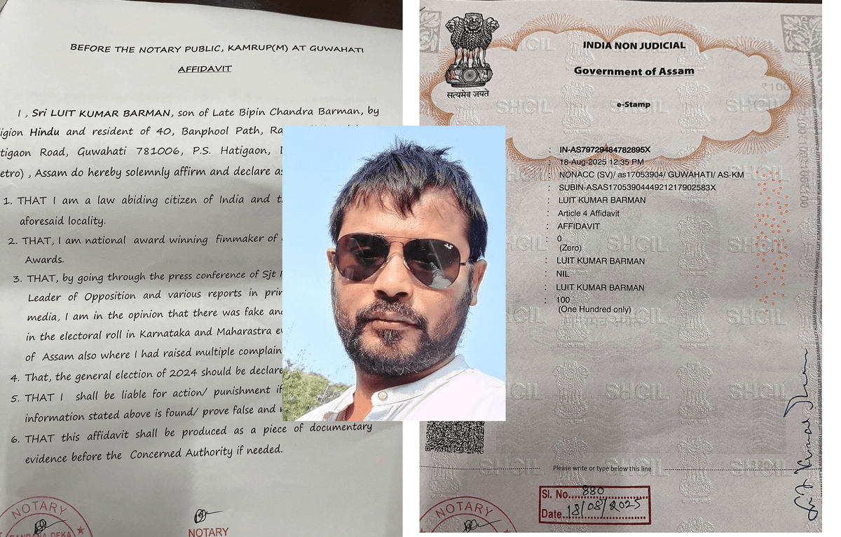 Assam Filmmaker Files Affidavit Supporting Rahul Gandhi Vote Rigging Claims